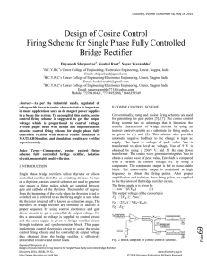 Design of Cosine Control Firing Scheme for Single Phase Fully