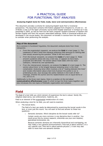 A practical guide for functional text analysis