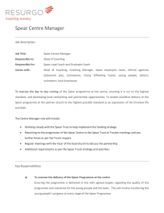 Spear Centre Manager