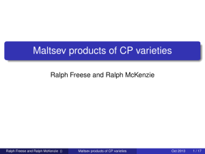 Maltsev products of CP varieties