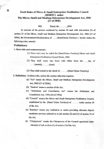 Draft Rules for MSEFC