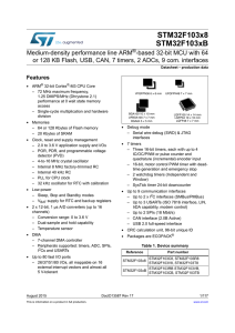 Medium-density performance line ARM®-based 32