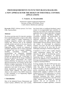 FROM REQUIREMENTS TO FUNCTION BLOCK DIAGRAMS: A