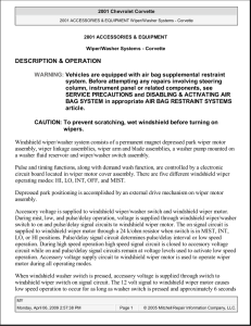 WIPER WASHER - Tuning Concepts