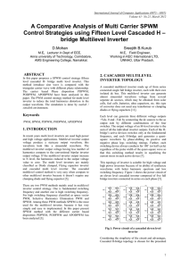 A Comparative Analysis of Multi Carrier SPWM Control