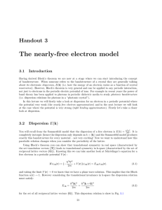 The nearly-free electron model - University of Oxford Department of