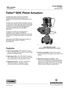 Fisher 585C Piston Actuator - Welcome to Emerson Process