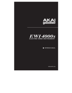 EWI4000s Manual - Patchman Music