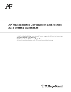 United States Government and Politics