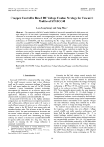 Chopper Controller Based DC Voltage Control Strategy for