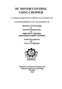dc motor control using chopper - ethesis
