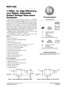 NCP1529 - Adjustable Output Voltage Step