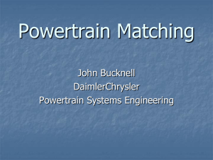 Powertrain Matching by John Bucknell