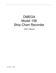 OMEGA Model 156 Strip Chart Recorder - Cole