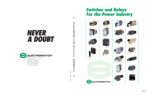 Switches and Relays For the Power Industry