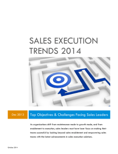 Sales Execution Trends 2014