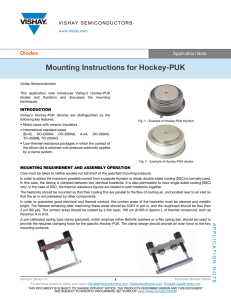 Mounting Instructions for Hockey-PUK