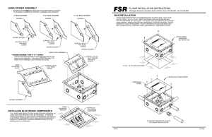 BOX INSTALLATION FL-540P INSTALLATION INSTRUCTIONS
