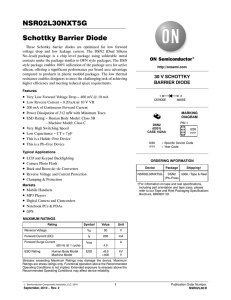 NSR02L30 - Schottky Barrier Diode