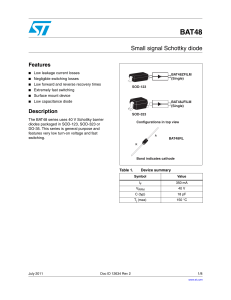 Small signal Schottky diode