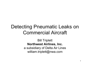 Detecting Pneumatic Leaks on Commercial Aircraft