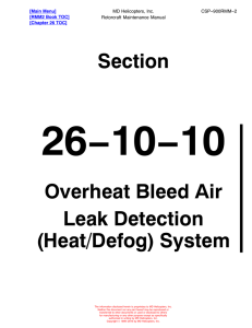 Section Overheat Bleed Air Leak Detection (Heat