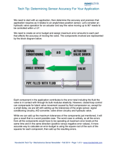 Tech Tip: Determining Sensor Accuracy For Your