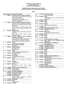 Syllabus - Olin College