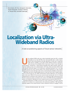 Localization via Ultra- Wideband Radios