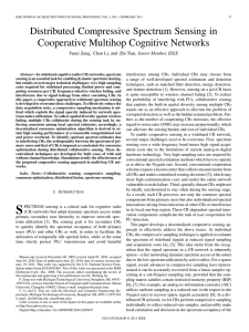 Distributed Compressive Spectrum Sensing in Cooperative Multihop