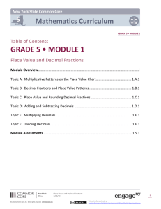 grade 5 • module 1