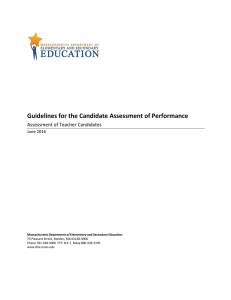 Candidate Assessment of Performance Guidelines