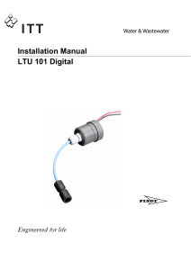 LTU 101 Installation manual