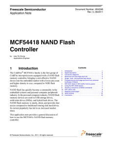 MCF54418 NAND Flash Controller