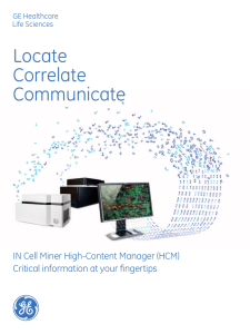 Locate Correlate Communicate - GE Healthcare Life Sciences