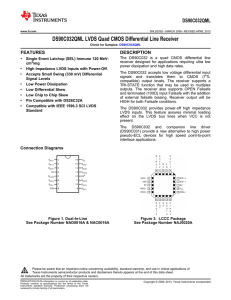 DS90C032QML LVDS Quad CMOS Differential