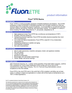 Fluon® ETFE Resins Product Information