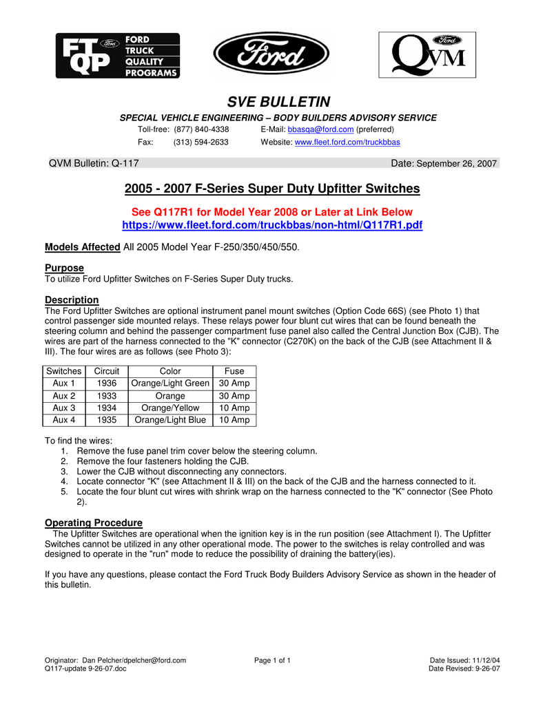 2017 Ford Upfitter Switches Wiring Diagram from s2.studylib.net