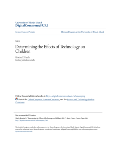 Determining the Effects of Technology on Children