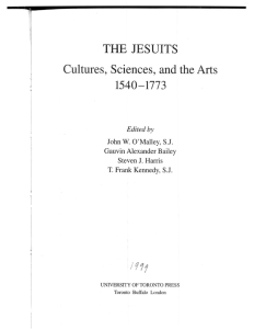 THE JESUITS Cultures, Sciences, and the Arts 1540
