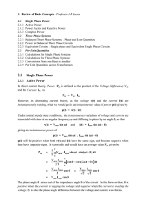 Review of some Power System Basics