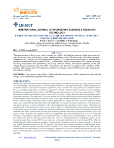 under distorted grid voltage direct power control of doubly fed