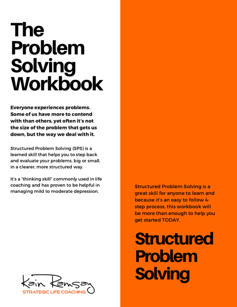 The PROBLEM SOLVING Workbook