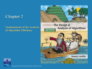 Chapter 2: Fundamentals of the Analysis of Algorithm Efficienc