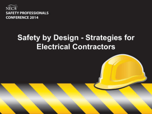 Safety by Design - National Electrical Contractors Association