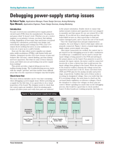 Debugging power-supply startup issues