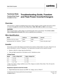 Troubleshooting Guide, Freedom and Fleet Power