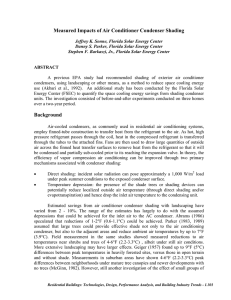 The Measured Impacts of Air Conditioner Condenser