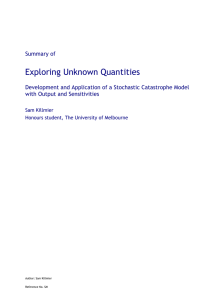 Exploring Unknown Quantities - Australian Prudential Regulation