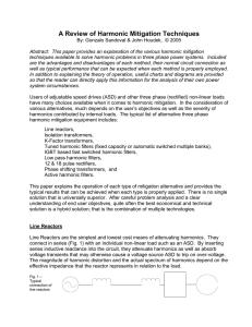 A Review of Harmonic Mitigation Techniques